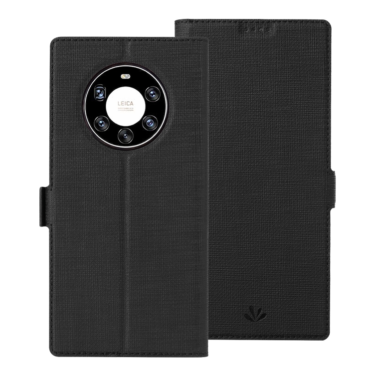

For Huawei Mate 40 Pro+ ViLi K Series Shockproof TPU + PU Leather Magnetic Buckle Horizontal Flip Case with Card Slots & Wallet & Holder(Black)