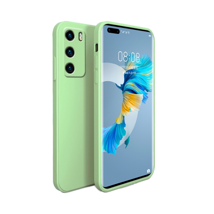 

For Huawei P40 Liquid Silicone Full Coverage Shockproof Magsafe Case(Matcha Green)