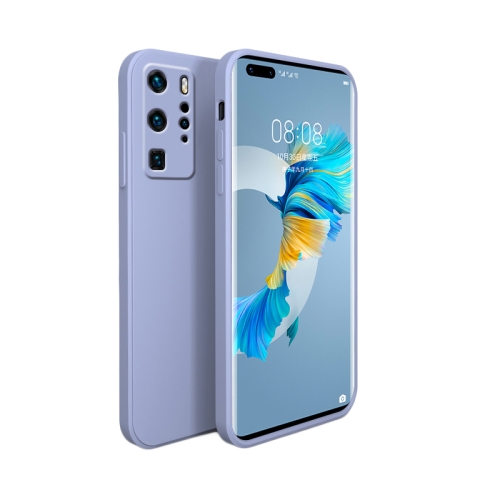 

For Huawei P40 Pro Liquid Silicone Full Coverage Shockproof Magsafe Case(Lavender Grey)