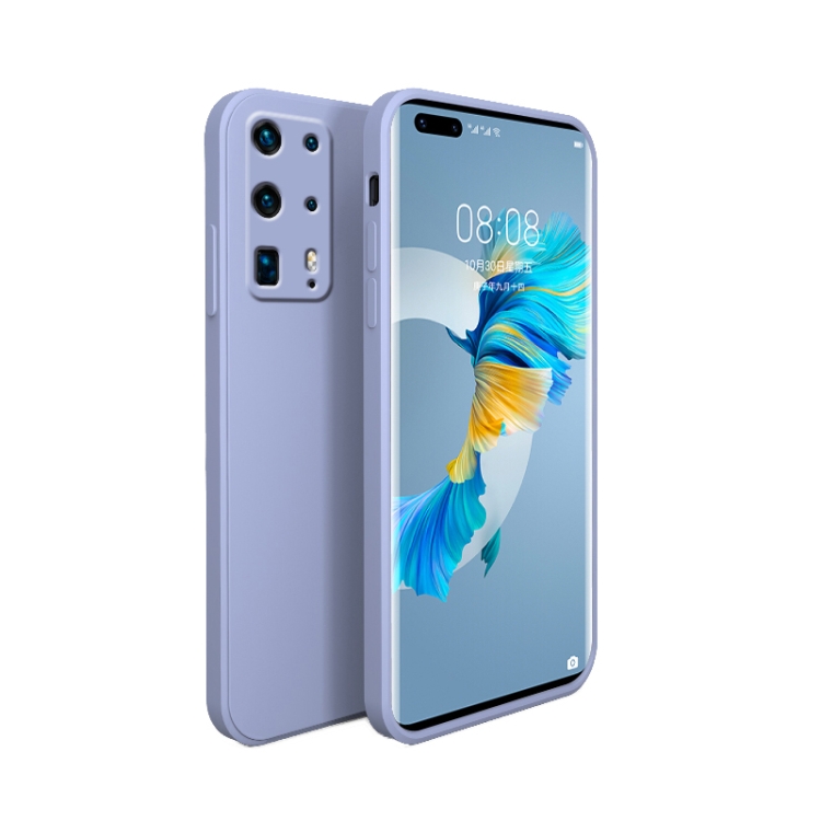 

For Huawei P40 Pro Plus Liquid Silicone Full Coverage Shockproof Magsafe Case(Lavender Grey)