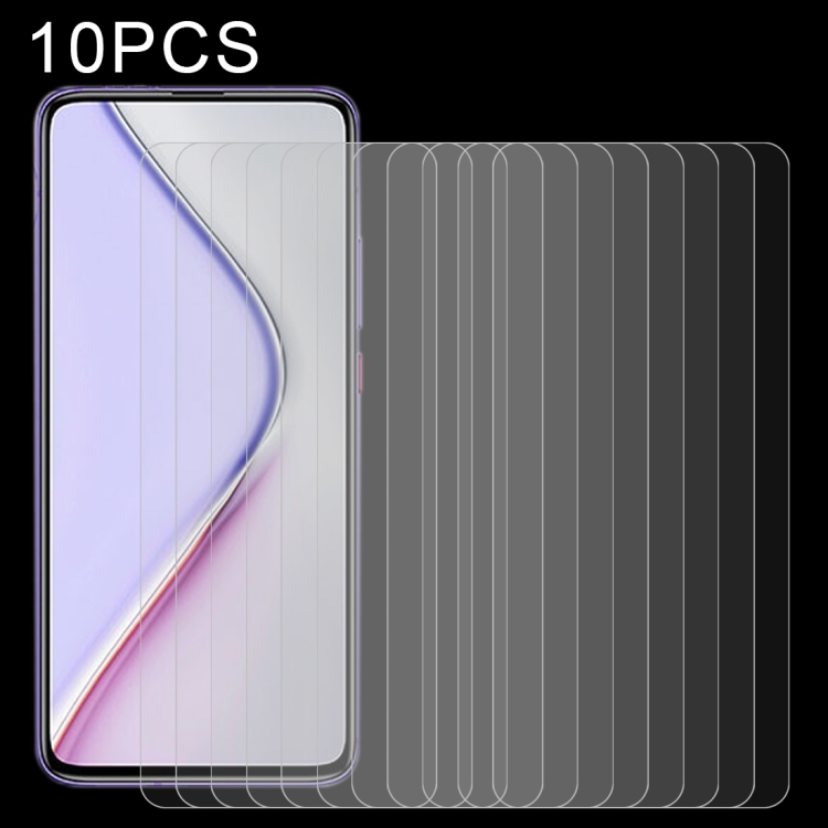 

For Xiaomi Redmi K40 10 PCS 0.26mm 9H 2.5D Tempered Glass Film