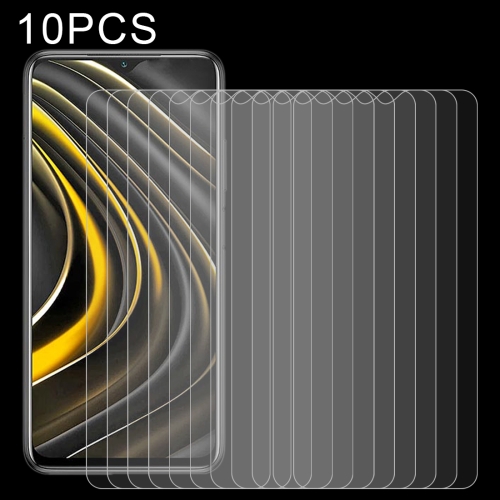 

For Xiaomi Poco M3 10 PCS 0.26mm 9H 2.5D Tempered Glass Film