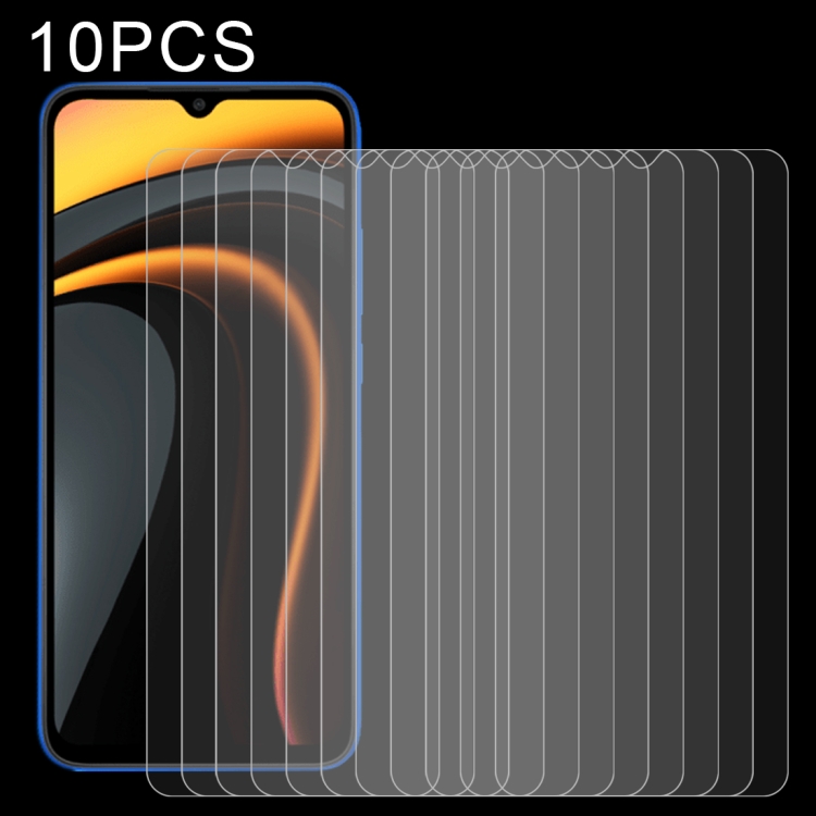 

For Xiaomi Poco C3 10 PCS 0.26mm 9H 2.5D Tempered Glass Film