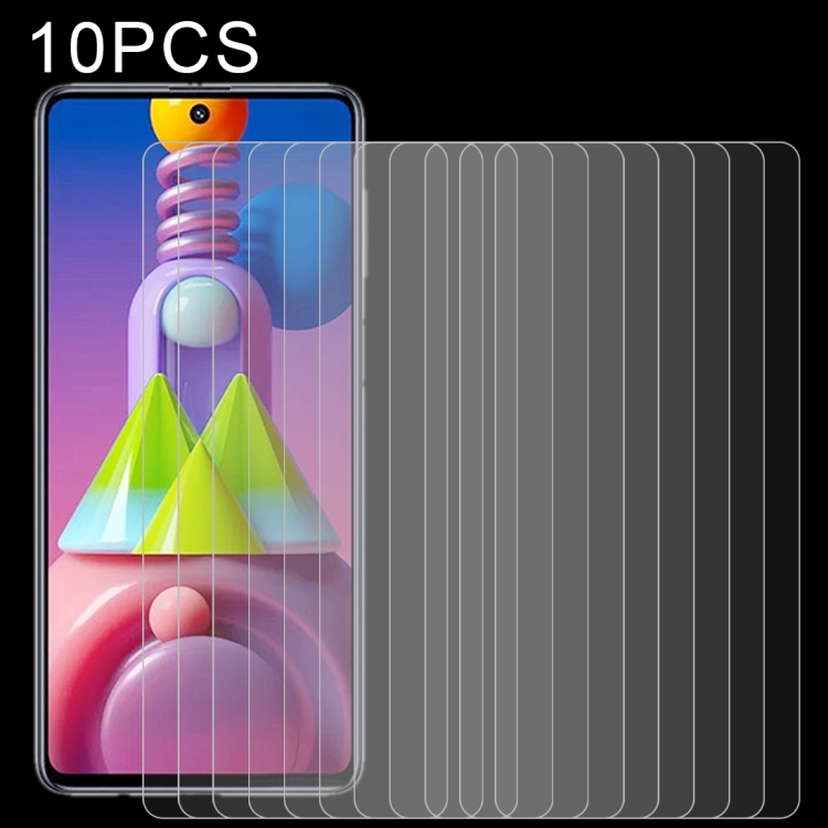 

For Samsung Galaxy M51 10 PCS 0.26mm 9H 2.5D Tempered Glass Film