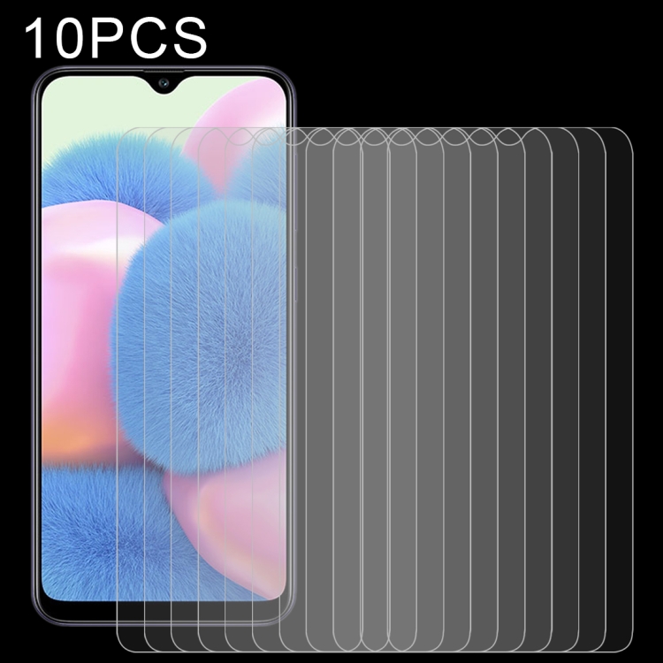 

For Samsung Galaxy A30s 10 PCS 0.26mm 9H 2.5D Tempered Glass Film