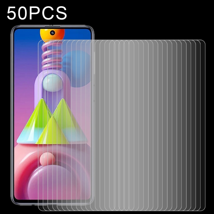 

For Samsung Galaxy M51 50 PCS 0.26mm 9H 2.5D Tempered Glass Film