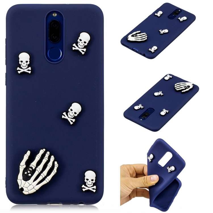 

For Huawei Mate 10 Lite Shockproof TPU + Silicone Cartoon Pattern Protective Case(Ghost Head)