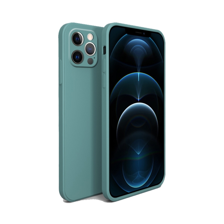 

Liquid Silicone Full Coverage Shockproof Magsafe Case For iPhone 12 Pro Max(Dark Green)