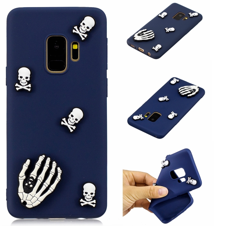 

For Galaxy S9 Shockproof TPU + Silicone Cartoon Pattern Protective Case(Ghost Head)