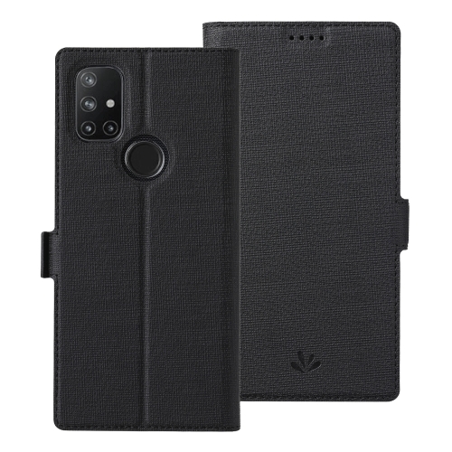 

For OnePlus Nord N10 5G ViLi K Series Shockproof TPU + PU Leather Magnetic Buckle Horizontal Flip Case with Card Slots & Wallet & Holder(Black)