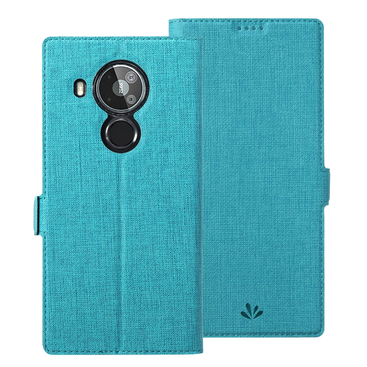 

For Nokia 7.3 ViLi K Series Shockproof TPU + PU Leather Magnetic Buckle Horizontal Flip Case with Card Slots & Wallet & Holder(Blue)