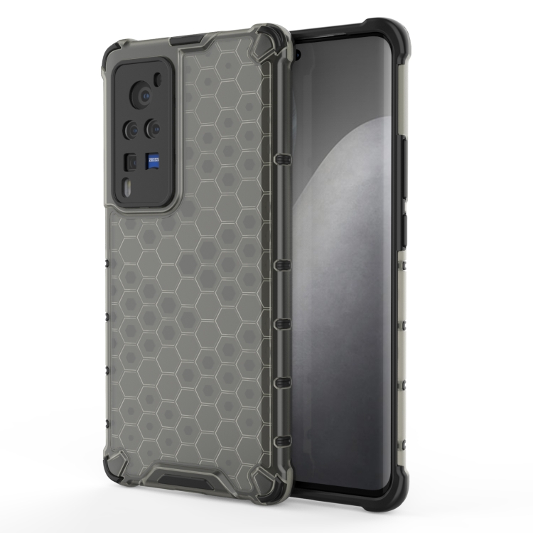 

For vivo X60 Shockproof Honeycomb PC + TPU Protective Case(Black)