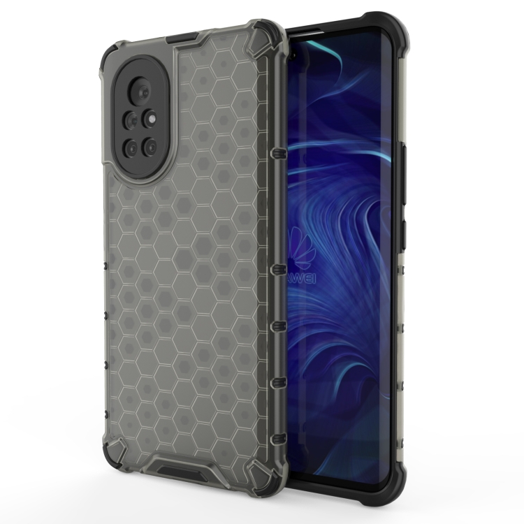 

For Huawei nova 8 5G Shockproof Honeycomb PC + TPU Protective Case(Black)
