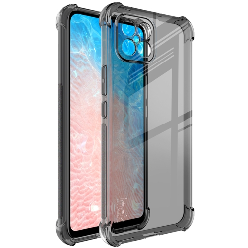 

For Huawei nova 8 SE 5G IMAK All-inclusive Shockproof Airbag TPU Case with Screen Protector(Transparent Black)