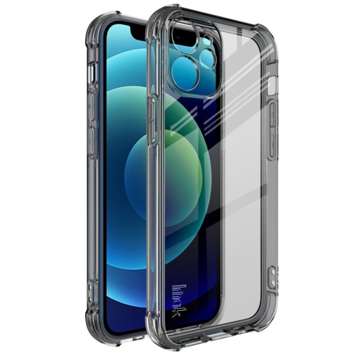 

IMAK All-inclusive Shockproof Airbag TPU Case with Screen Protector For iPhone 12 (Transparent Black)