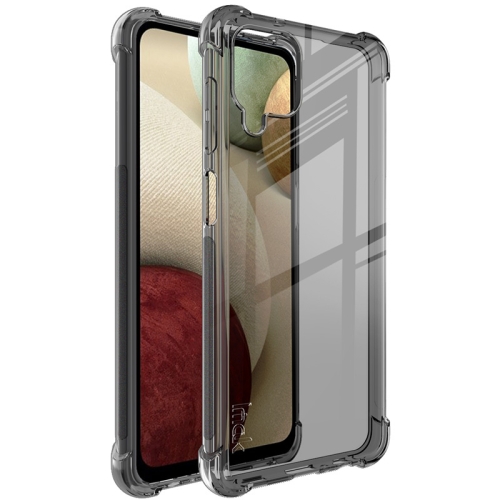 

For Samsung Galaxy A12 5G IMAK All-inclusive Shockproof Airbag TPU Case with Screen Protector(Transparent Black)