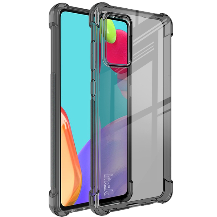 

For Samsung Galaxy A72 5G / 4G IMAK All-inclusive Shockproof Airbag TPU Case with Screen Protector(Transparent Black)