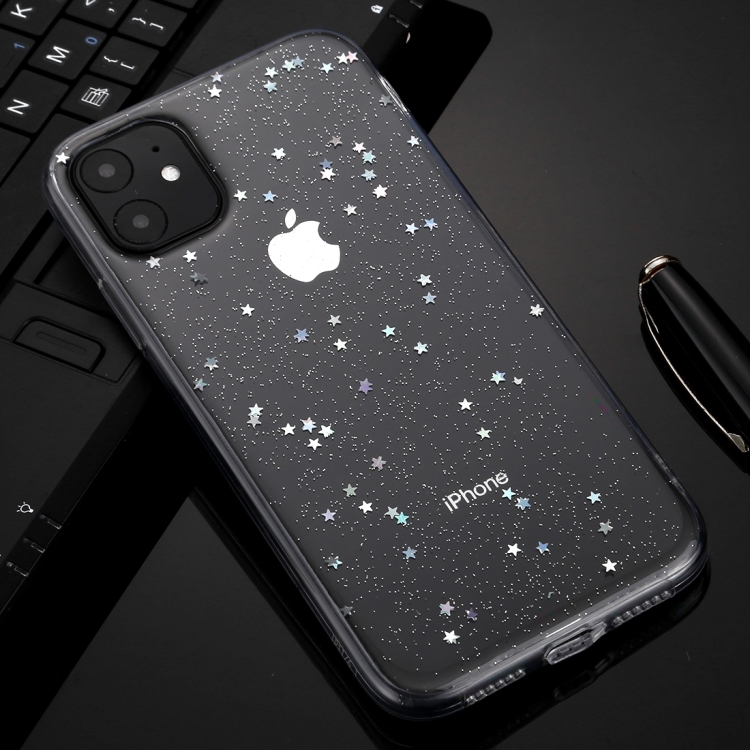 

For iPhone 11 Shockproof Star TPU Protective Case(Transparent)