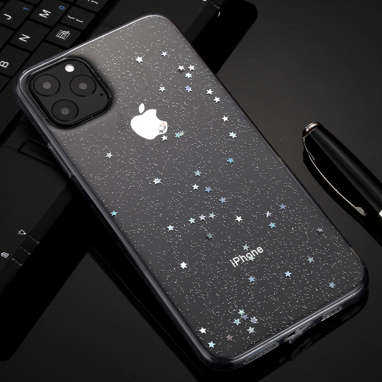 

For iPhone 11 Pro Max Shockproof Star TPU Protective Case(Transparent)