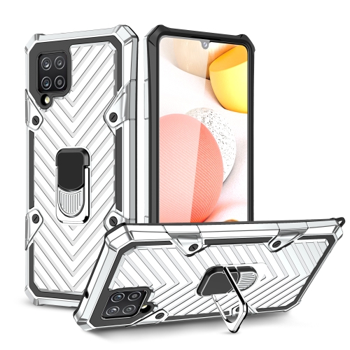 

For Samsung Galaxy A42 5G Cool Armor PC + TPU Shockproof Case with 360 Degree Rotation Ring Holder(Silver)