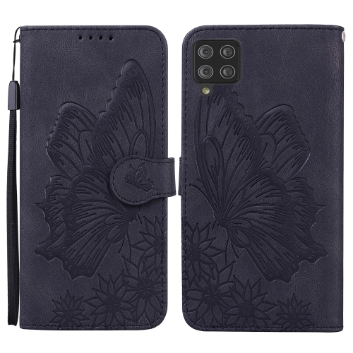 

For Samsung Galaxy A42 5G Retro Skin Feel Butterflies Embossing Horizontal Flip Leather Case with Holder & Card Slots & Wallet(Black)