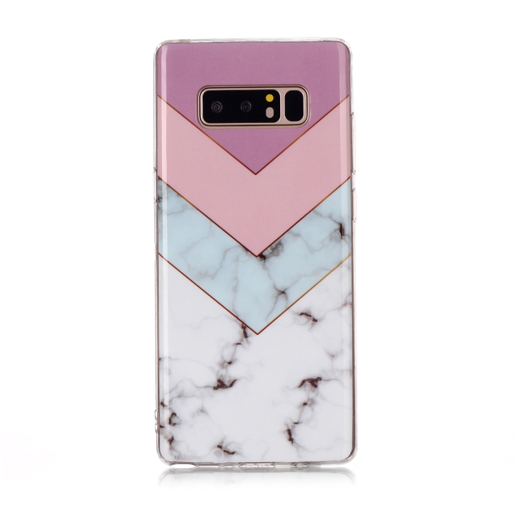 

For Galaxy Note 8 Coloured Drawing Pattern IMD Workmanship Soft TPU Protective Case(Tricolor)
