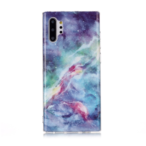 

For Galaxy Note 10+ Coloured Drawing Pattern IMD Workmanship Soft TPU Protective Case(Blue Sky)