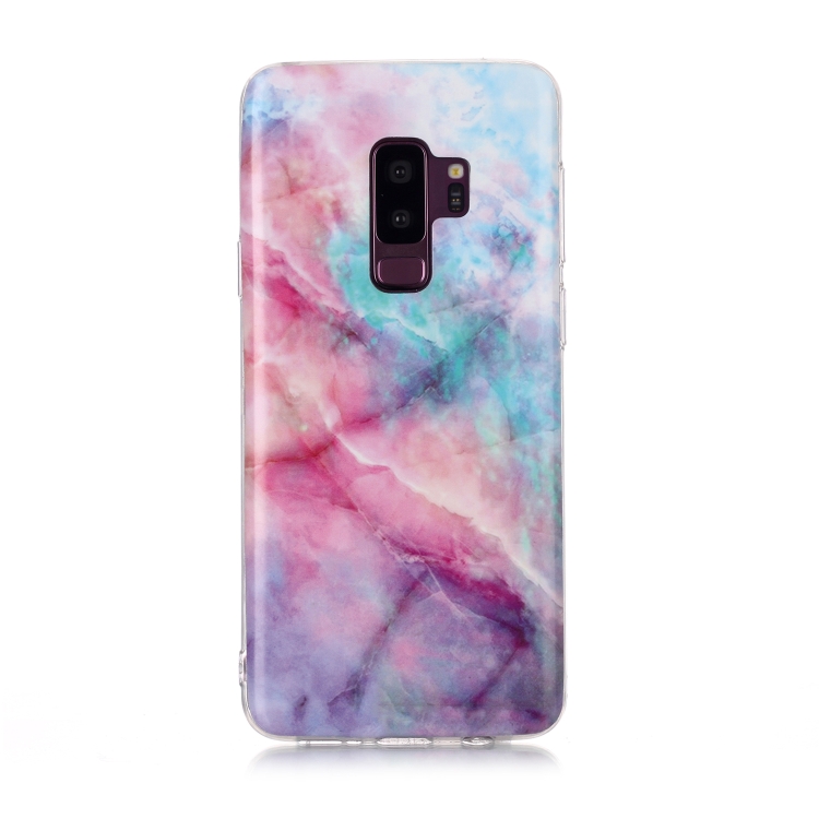 

For Galaxy S9+ Coloured Drawing Pattern IMD Workmanship Soft TPU Protective Case(Pink Sky)