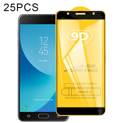 

For Samsung Galaxy J7 Max 25 PCS 9D Full Glue Full Screen Tempered Glass Film