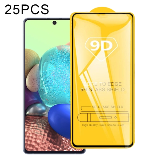 

For Samsung Galaxy A Quantum 25 PCS 9D Full Glue Full Screen Tempered Glass Film