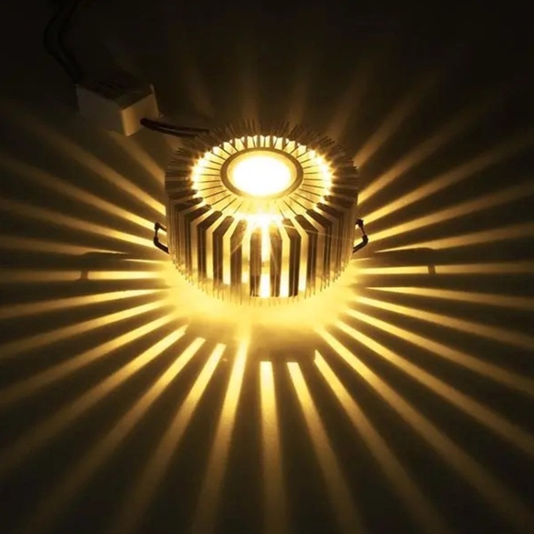 

3W LED Circle Aluminum Ceiling Light Bar KTV Fixture Corridor Balcony Pendant Lamp, Style:Concealed Installation(Warm White)