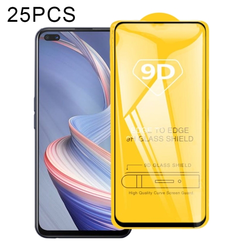 

For OPPO Reno4 Z 5G 25 PCS 9D Full Glue Full Screen Tempered Glass Film