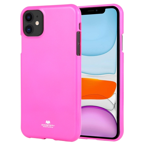 

For iPhone 11 MERCURY GOOSPERY JELLY TPU Fluorescence Shockproof and Scratch Case(Pink)
