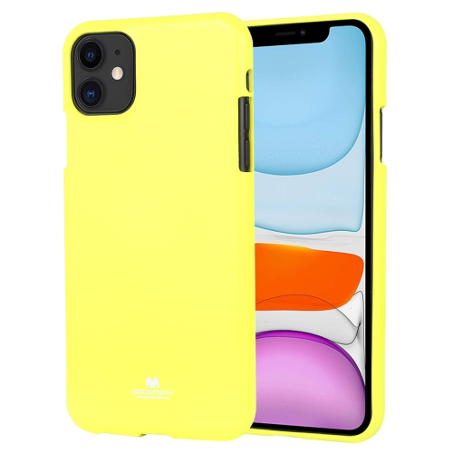 

For iPhone 11 MERCURY GOOSPERY JELLY TPU Fluorescence Shockproof and Scratch Case(Lime)