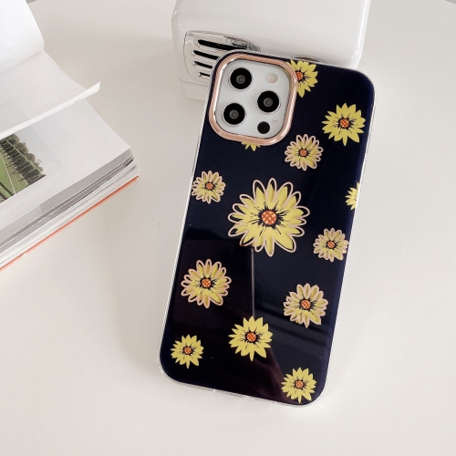 

Double-sided Film Laser Flower Pattern Protective Case For iPhone 12 Pro Max(Black)