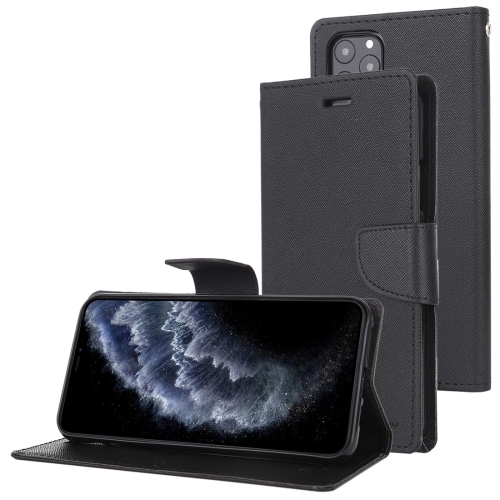 

For iPhone 11 Pro MERCURY GOOSPERY FANCY DIARY Horizontal Flip Leather Case with Holder & Card Slots & Wallet(Black)