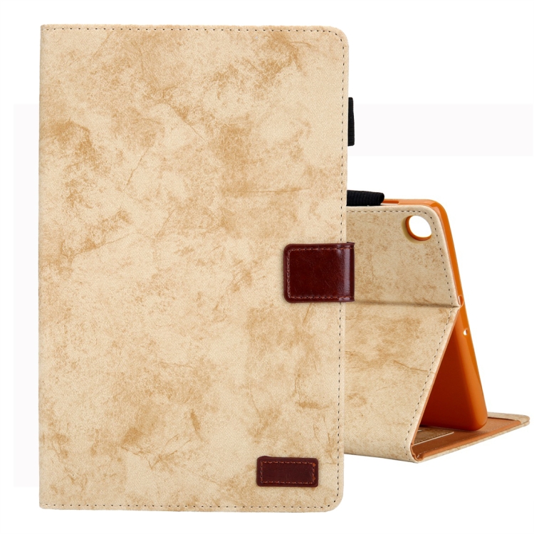 

For Galaxy Tab A 8.0 & S Pen (2019) Business Style Horizontal Flip Leather Case, with Holder & Card Slot & Photo Frame & Sleep / Wake-up Function(Yellow)
