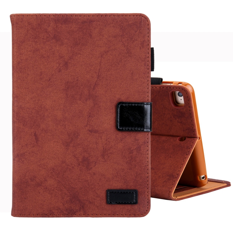 

For iPad Mini 1 / 2 / 3 / 4 Business Style Horizontal Flip Leather Case, with Holder & Card Slot & Photo Frame & Sleep / Wake-up Function(Brown)