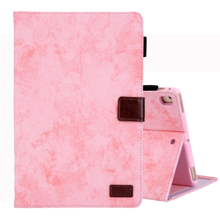 

For iPad Mini (2019) Business Style Horizontal Flip Leather Case, with Holder & Card Slot & Photo Frame & Sleep / Wake-up Function(Pink)