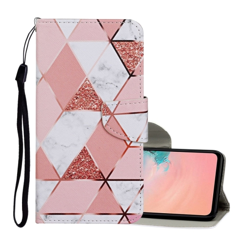 

For Samsung Galaxy S21 Ultra 5G Colored Drawing Pattern Horizontal Flip Leather Case with Holder & Card Slots & Wallet & Lanyard(Marble)