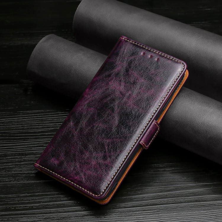 

Knead Pattern Texture Side Buckle Horizontal Flip Leather Case with Holder & Card Slots For iPhone 12 mini(Purple)