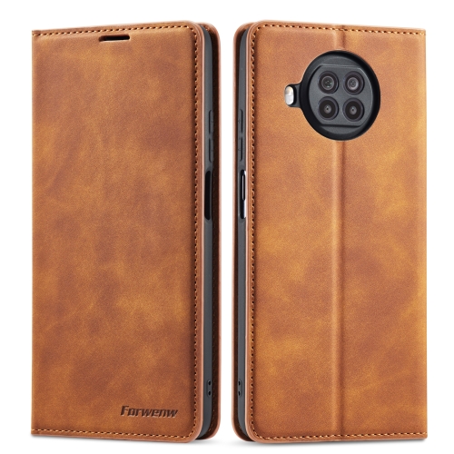 

For Xiaomi Mi 10T Lite Forwenw Dream Series Oil Edge Strong Magnetism Horizontal Flip Leather Case with Holder & Card Slots & Wallet & Photo Frame(Brown)