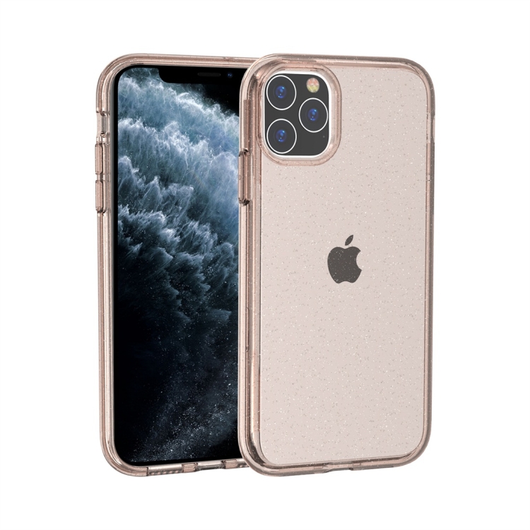

For iPhone 11 Pro Max Shockproof Terminator Style Glitter Powder Protective Case(Gold)