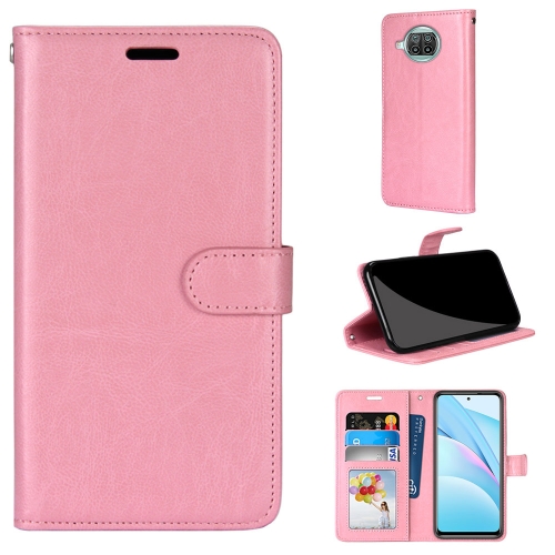 

For Xiaomi Mi 10T Lite 5G Pure Color Horizontal Flip PU Leather Case with Holder & Card Slots & Wallet & Photo Frame(Pink)