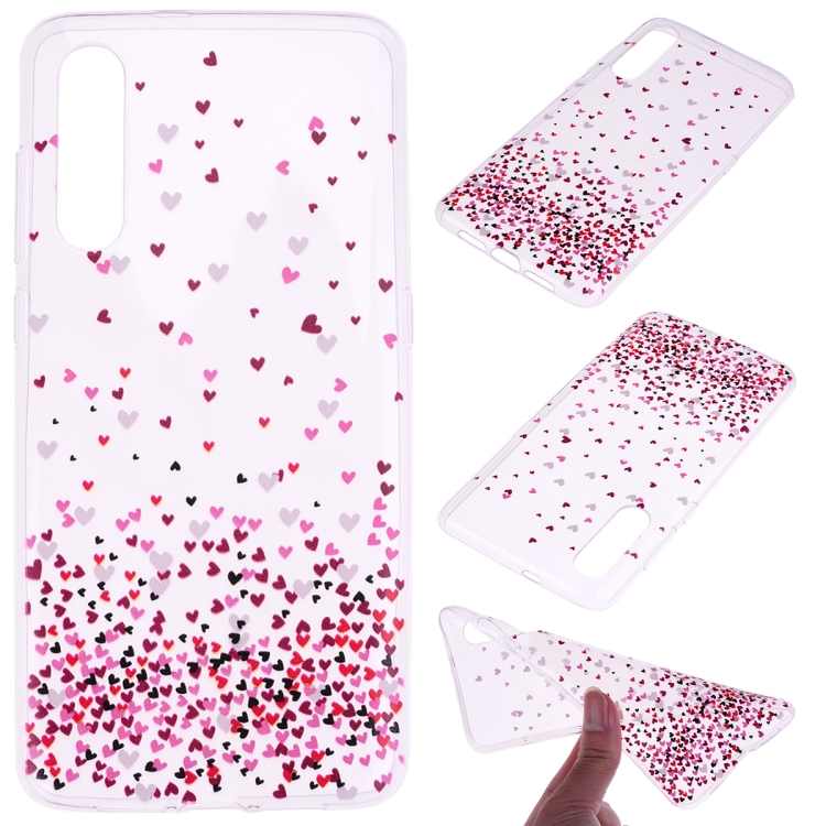 

For Xiaomi Mi 9 Coloured Drawing Pattern Highly Transparent TPU Protective Case(Love)