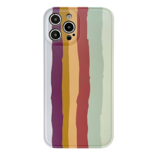 

Rainbow IMD Shockproof TPU Protective Case For iPhone 12 Pro(Brown)
