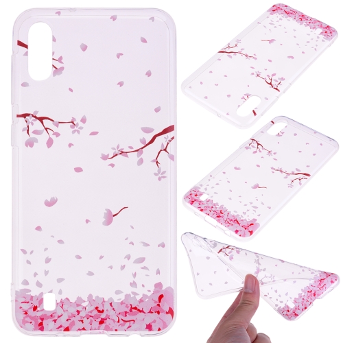 

For Galaxy A10 Coloured Drawing Pattern Highly Transparent TPU Protective Case(Cherry Blossom)