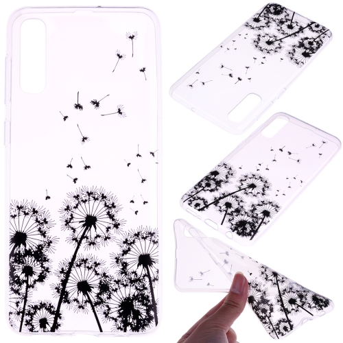 

For Galaxy A50 Coloured Drawing Pattern Highly Transparent TPU Protective Case(Dandelion)