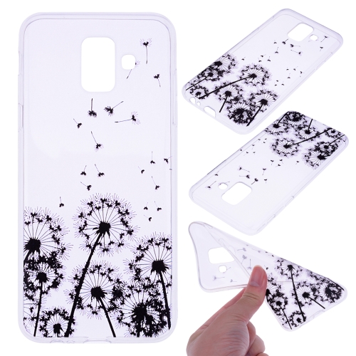 

For Galaxy A6 (2018) Coloured Drawing Pattern Highly Transparent TPU Protective Case(Dandelion)