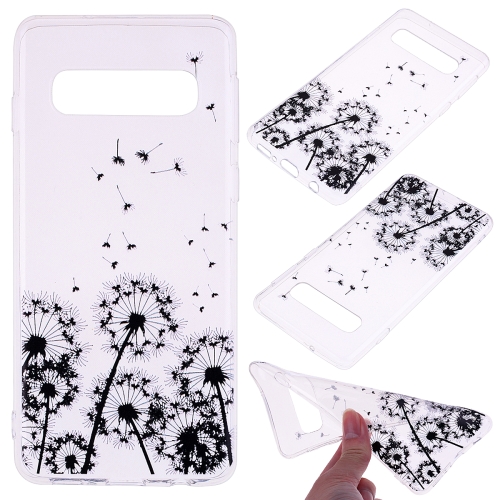 

For Galaxy S10 Plus Coloured Drawing Pattern Highly Transparent TPU Protective Case(Dandelion)